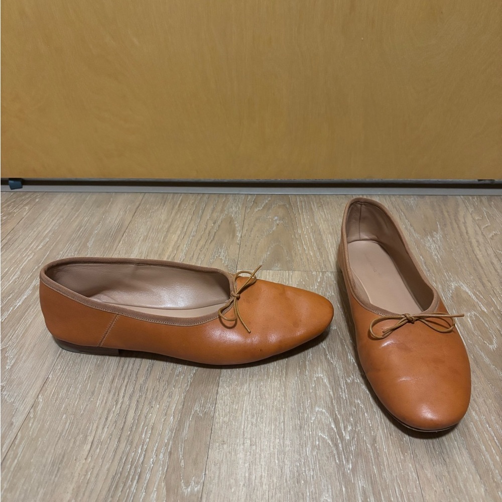 Mansur Gavriel Dream Ballerina Flat Tan